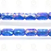 Collar de cuentas de cristal facetado K9 Premium de alta gama, 4/6 mm, rejilla rectangular, accesorios de joyería