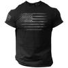 2022 novo comércio exterior padrão de Estampado do Dia da Independência Europeu e Americano gola redonda manga curta camiseta peça única entrega
