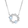Nova Estrela Rio Guirlanda colar S925 prata esterlina fresco Mori ins design moda clavícula cadeia feminina luz de luxo