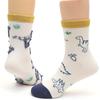 Calcetines de Algodón Peinado para Niños y Niñas, Calcetines de Tubo Medio de Dinosaurio de Dibujos Animados de Ratón de Seis Dedos, Costura Sin Costuras, Calcetines para Estudiantes Varones de Algodón Peinado