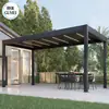 Pérgola Eléctrica, Pérgola con Lamas de Aleación de Aluminio, Jardín Paisajístico de Villa, Pérgola de Aleación de Aluminio, Pérgola de Ocio, Exterior