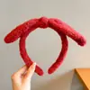 Faixa de Cabelo de Pelúcia Fofa para Lavar o Rosto para Mulheres 2025 Nova Faixa Especial para Máscara Facial Prendedor de Cabelo para Maquiagem Faixa de Cabelo