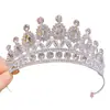 Corona de Princesa Transfronteriza Accesorios para el Cabello Infantiles Corona de Cumpleaños de Alta Gama Diadema Tocado para Niñas Dulce Estilo Coreano Diadema Corona