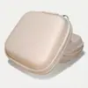 Bolsa de Maquiagem para Fones de Ouvido de Alta Qualidade Pele de Ovelha PU Retro Bolsa para Cabo de Dados Carregador Bolsa de Maquiagem Eva Portátil Bolsa de Maquiagem para Carregador