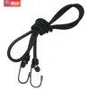 Cuerda de atar multifuncional cuerda de embalaje cuerda de atar elástica dos extremos con gancho cuerda de tendón de res nylon cuerda para carga equipaje
