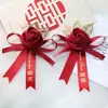 Ramillete de boda de alta gama novio novia suministros de boda padre madre dama de honor padrino juego completo de alfileres accesorios de ojal