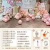 Montagem de Decoração de Aniversário da Hello Kitty para Cena de Um Ano, Painel de KT para a Atmosfera da Festa de Primeiro Aniversário do Bebê, e Itens para a Cerimônia de Primeiro Aniversário