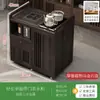 Mesa de té móvil, mesa de té pequeña, gabinete de té para el hogar con ruedas, carrito de té, mesa de té Kung Fu, tetera, juego de bandeja para juego de té integrado