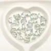9X14Mm Colgante de Cristal Brillante Luna Agujero Cruz Collar Pulsera Colgante Material para Joyería DIY Accesorios para Ropa