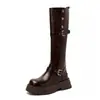 Botas hasta la rodilla, botas de caballero Maillard, botas Martin de suela gruesa, botas western para viajar a Xinjiang en otoño 2026, botas de cowboy para mujer