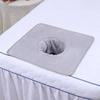 Toalla con agujero para la cama de salón de belleza, toalla con agujero para tumbarse, suave y absorbente, cojín de masaje, toalla facial, toalla de cama, logotipo personalizado