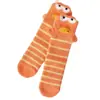 Falda de Bikini 3D de Dibujos Animados Australiana de Lana Peculiar, Calcetines de Casa de Pez Payaso, Calcetines Lindos para Dormir, Calcetines de Felpa Cálidos de Media Pantorrilla para Otoño e Invierno