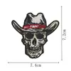 Fornecido diretamente pelo fabricante, novos acessórios com logo de caveira, patches requintados, patches de tecido, patches de braçadeira, patches bordados no atacado