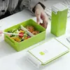 Suministro directo de fábrica, lonchera de plástico sellada con compartimentos para estudiantes, lonchera de plástico, lonchera con taza y lonchera.