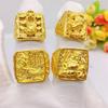 Anillo para Hombre Anillo de Dragón para Hombre Anillo del Buda de Vientre Grande Anillo Más que Año Agresivo Generoso Joyería Chapada en Oro