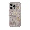 Funda para Teléfono Móvil Magnética con Gato Degradado Rosa y Azul 17Promax Adecuada para Iphone16Pro Doble Capa 15Pro14