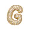 Europeo y Americano Transfronterizo Cobre Incrustado con Zircón Oro de 18K Calado Diamante Completo Globo Colgante Letra Inglesa Collar de Mujer Ins de Gama Alta