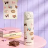 BEDDYBEAR/Oso Taza Serie Académica Animal Taza Térmica Mapache Taza de Doble Uso Taza para Beber de Aprendizaje Botella de Agua para Escuela Primaria
