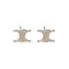 Brincos de tarraxa Arco do Triunfo tridimensionais femininos estilo francês luxo leve nicho senso de design brincos de porta femininos simples versáteis para o dia a dia