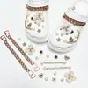 Amuletos para Zapatos Croc, Accesorios para Mujer, Clips para Zapatos DIY, Decoraciones 3D con Pedrería, Clips Desmontables, Estilo de Moda de Influencers