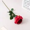 Flor artificial de rosa Juliet Austin de haste única com toque suave, flor de seda, flor artificial, planta verde para decoração de casamento, arranjo de mesa e hall de entrada