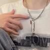 Collar de frijol de plata para mujer, tendencia 2022, nuevo estilo hip-hop, celebridad de Internet, estilo frío, cadena de clavícula, accesorios, Joker Cool