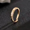 Anel de dedo com anel de letra de diamante de fronteira aberta anel de estrela ajustável estrela oca brilhante anel de dedo alimentar