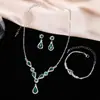 Nuevo Estilo Ins Transfronterizo Lujo Accesible Cadena de Garra de Cristal Super Brillante Collar Pulsera de Celebración de Banquete para Mujer Set Completo de Joyería de Diamantes