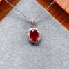 Colgante de Piedra Solar Natural Transfronterizo Accesorios para Mujer Nicho de Gama Alta Joyería de Plata 925 6*8 Joyería de Lujo Venta Directa de Fábrica