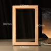 Marco de Fotos de Madera Maciza, Pizarra de Dibujo DIY de Acrílico, Pintura con Luz, Luz Nocturna, Lámpara de Mesita de Noche, Adorno de Escritorio, Regalo para Maestro