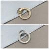 Chaveiro Criativo para Carro Cravejado de Diamantes com Placa de Telefone Anti-Perda Exclusivo Chaveiro Argola de Chaveiro Joia Fábrica Atacado
