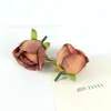 Cabezas de flores de rosa artificiales, capullos de flores, tela de seda, accesorios de flores para decoración de bodas DIY, materiales de rosa multicolor, venta al por mayor desde el fabricante