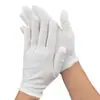 Guantes de trabajo delgados y gruesos de algodón poliéster guantes blancos guantes de protección laboral guantes de etiqueta de tela para el sudor guantes de inspección de calidad