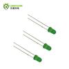 Diodo Emisor de Luz LED F5 F3\3Mm Cabeza Redonda Alto Brillo Verde Cabello Verde Borde Pata Larga Cuentas de Lámpara LED
