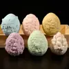 Nuevo Molde de Velas de Huevo de Pascua Mariposa en Relieve Trébol de Cuatro Hojas Patrón de Gallina Huevo Yeso Molde de Silicona
