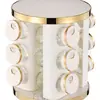 Almacenamiento de Cocina Transfronterizo Estante para Especias Botella Hogareña Botella de Condimento Tarro Caja de Especias Conjunto Combinado de Vidrio Estante para Especias Tarro