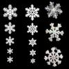 Decoração de Natal Floco de Neve de Espuma Cordão Adereços de Dança para Apresentação Infantil Layout de Palco Enfeites Pendurados de Floco de Neve de Plástico Leve e Arejado