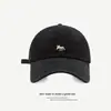 Gorra de Béisbol Bordada de Zorro Lindo Estilo Coreano para Mujer, Versátil y Favorecedora, Gorra tipo Pato de Moda Coreana para Primavera y Verano para Hombres