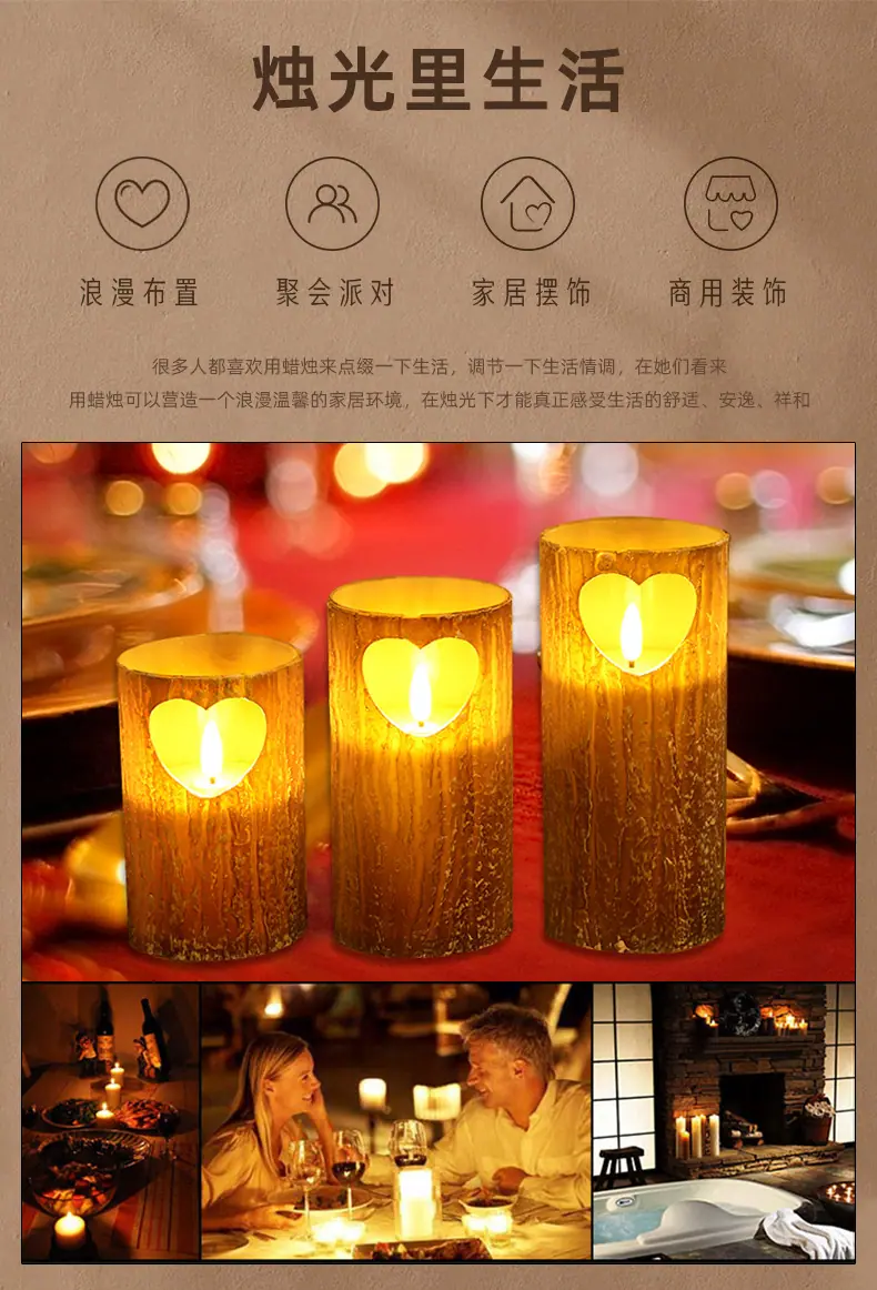 子弹头蜡烛灯