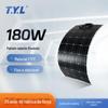 Módulo Fotovoltaico Flexível de 180W Etfe Placa Macia Lâmpadas Domésticas Barco Telhado de RV Bateria de Alta Eficiência Placa de Geração de Energia Solar