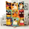 Manta com Padrão Pop Art Graffiti Abstrato Manta de Flanela Criativa Personalizada Impressa Manta de Soneca Manta para Casa