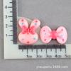 Corbata de moño de lunares conejo caricatura accesorios de resina accesorios para el cabello de niños material para tocado diy pegamento crema accesorios para funda de teléfono móvil
