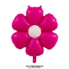 Balão Metalizado Cor Candy Macaron Rosto Sorridente Flor Margarida Flor Frangipani Flor de Sol para Fotografia em Estoque