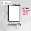Espejo de Baño Inodoro Inodoro Espejo de Cristal Espejo Cuadrado Colgante de Pared Sin Perforaciones Colgante Horizontal Colgante Vertical Soporte de Espejo