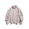 Yidao Vintage 2026 Otoño Nuevo Estilo Japonés de Moda Nicho Diseño Corte Holgado Casual Color Sólido Camisa para Hombre
