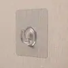 Ganchos Transparentes Adhesivos de Velcro sin Taladro y sin Rastro, Ganchos de Tornillo Fuertes para Marcos de Fotos, Ganchos de Garra para Estanterías, Parches Adhesivos
