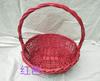 Cesta de frutas vime rattan mão cesta azul cesta de presente embalagem cesta cesta de piquenique pode encomendar seus novos produtos