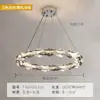 Lámpara Colgante Minimalista de Estilo Italiano para Restaurante, Simple y Lujosa con un Toque de Alta Gama, Nueva Lámpara Lineal de 5 Luces para Barra de Isla