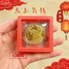 2026 Moneda Conmemorativa Sólida Caballo del Zodiaco Relieve Tridimensional Medalla Conmemorativa Souvenir Cinco Bendiciones Buen Comienzo para Negocios