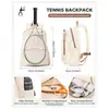 Mochila de tenis de alto estilo transfronteriza de Amazon para mujer, mochila de tenis y pickleball, bolsa de doble hombro, bolsa de gimnasio resistente al agua